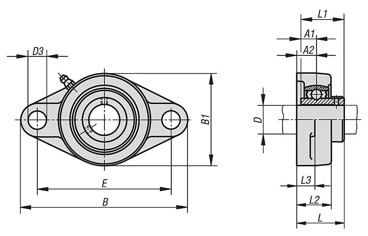 Pillow block bearing  Pillow block bearing
